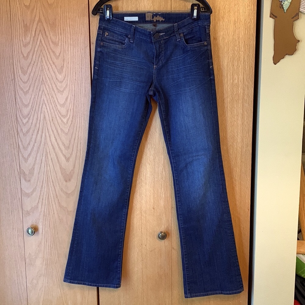 Kut from the Kloth size 6 x 32.5 Rachel bootcut stretch jeans blue denim EUC - Picture 4 of 12